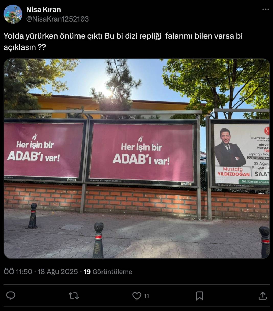 Gizemli reklam Konya’yı ikiye böldü 14